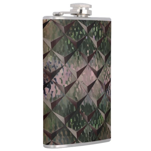 3Dマスを背景Tの打ちガラスと混ぜる フラスク (右)