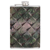 3Dマスを背景Tの打ちガラスと混ぜる フラスク (正面)