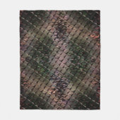 3Dマスを背景Tの打ちガラスと混ぜる フリースブランケット (正面)