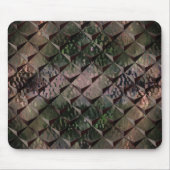 3Dマスを背景Tの打ちガラスと混ぜる マウスパッド (正面)