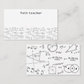 3Dマスホワイトボード数学先生 名刺 (正面/裏面)