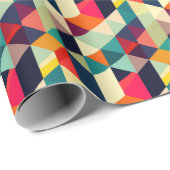 3Dミッドセンチュリー幾何モダンパターンカラフル ラッピングペーパー (ロールコーナー)