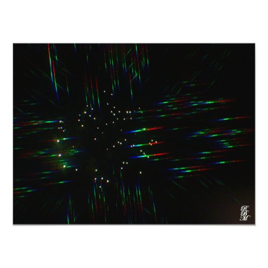 3Dメガネによる花火3 フォトプリント            (正面)