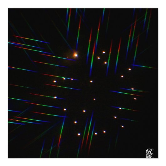 3Dメガネによる花火4 フォトプリント            (正面)