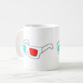 3Dメガネデザイン コーヒーマグカップ (正面左)