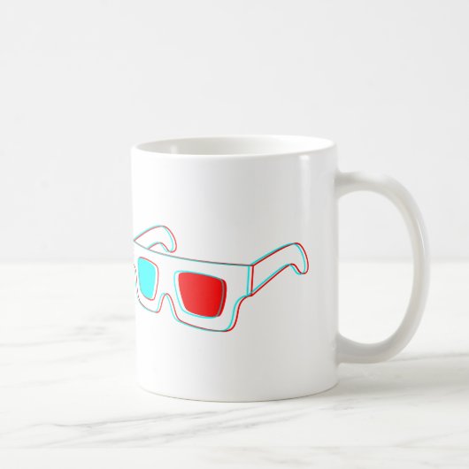 3Dメガネデザイン コーヒーマグカップ (右)