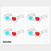 3Dメガネデザイン – シール (シート)