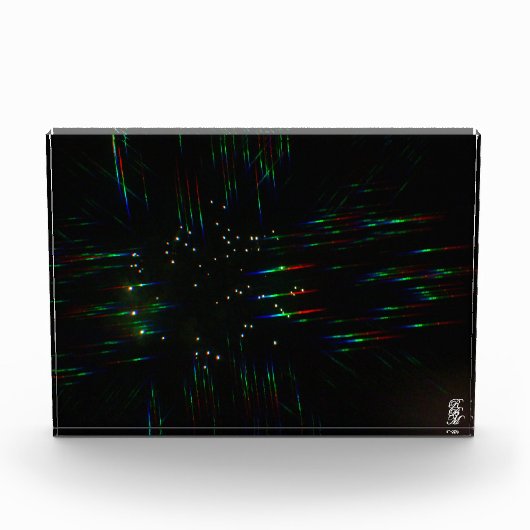 3Dメガネ越しの花火 3 フォトブロック (正面)