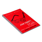 3Dメガネ70thバースデーパーティーゲストブック ノートブック (右側)