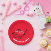 3Dメガネ70thバースデーパーティー紙プレート ペーパープレート (パーティー)