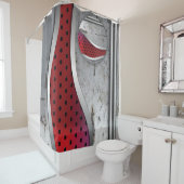 3Dメタルテクスチャアート シャワーカーテン (インサイチュ)