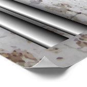 3Dメタルテクスチャアート ポスター (角)