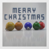 3dメリークリスマスデザインクリスマスオーナメント ウィンドウサイン (シート)