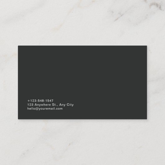 3Dモダンジオメトリック層状正方形 名刺 (裏面)