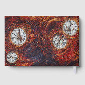 3Dモダンスタイルのデジタルアート ゲストブック (裏面)