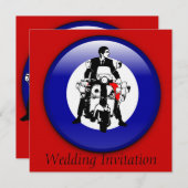 3Dモダンターゲット招待状 招待状 (正面/裏面)