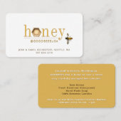 3Dモダンハニー六角クイーンビーアピールビーキーパー 名刺 (正面/裏面)