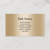 3Dモダンパワーウォッシャー圧力洗浄洗浄 名刺 (裏面)