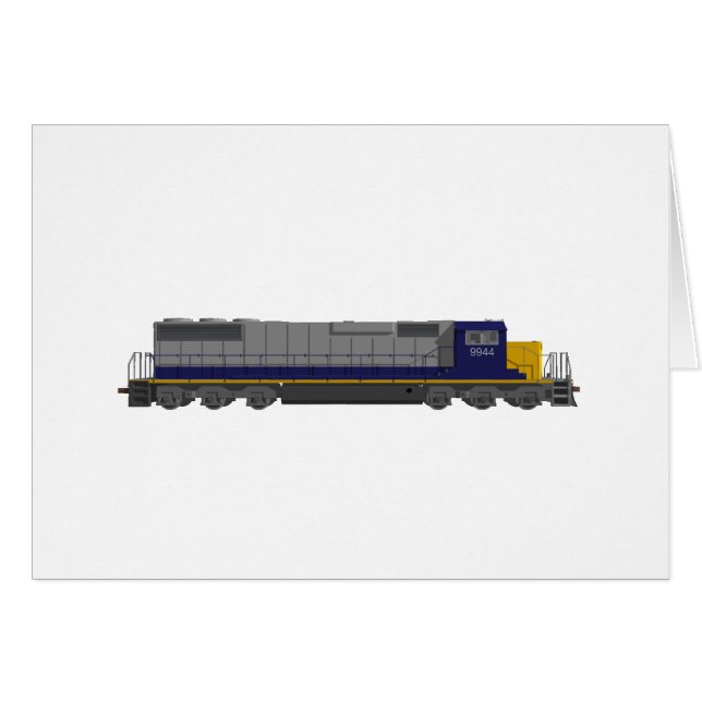 3Dモデル: 列車エンジン: 鉄道: (正面横)