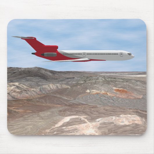 3Dモデル:旅客機 マウスパッド (正面)