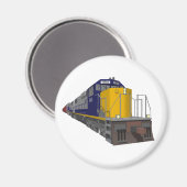 3Dモデル:貨物列車:鉄道: マグネット (正面/裏面)