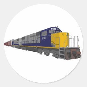 3Dモデル:貨物列車:鉄道: ラウンドシール