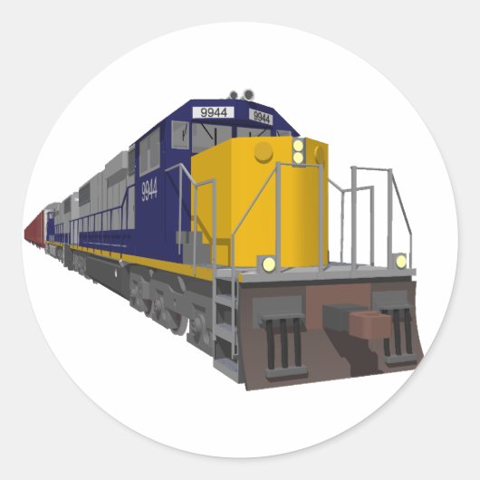 3Dモデル:貨物列車:鉄道: ラウンドシール (正面)