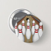 3Dモデル: 車線のボーリング・ピン: 缶バッジ (正面&裏面)