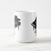 3Dモデル: 黒いグランドピアノ: コーヒーマグカップ (中央)