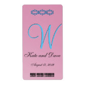 3Dモノグラムピンク ラベル (正面)