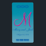 3dモノグラムブルーウォーター ラベル<br><div class="desc">3dモノグラムブルーウォーター</div>