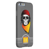 3Dモノグラムレッドヘルメットリベルグスカル Case-Mate iPhoneケース (裏面/右)