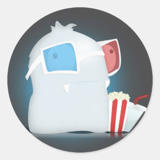 3Dモンスターシール ラウンドシール