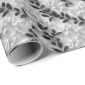 3Dヤドリギのパターン(葉の輪郭あり) ラッピングペーパー (ロールコーナー)