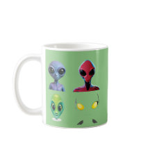 3Dユニークエイリアン顔デザイン