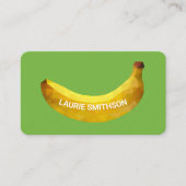 3Dユニークバナナ曲線タイポグラフィ 名刺 (正面)