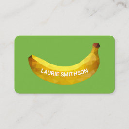 3Dユニークバナナ曲線タイポグラフィ 名刺