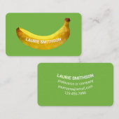 3Dユニークバナナ曲線タイポグラフィ 名刺 (正面/裏面)