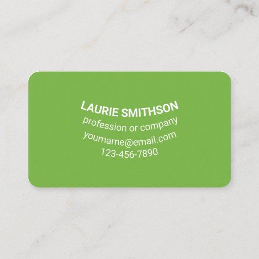 3Dユニークバナナ曲線タイポグラフィ 名刺 (裏面)