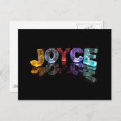 3Dライトでジョイスという名前（写真） ポストカード (正面/裏面)