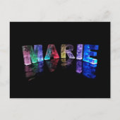 3Dライトでマリーという名前(Photogarph) ポストカード (正面)