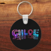 3Dライトで輝く名前 キーホルダー (正面)