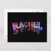 3Dライトにレイチェルという名前（写真） ポストカード (正面/裏面)