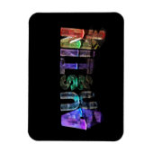 3Dライトのオースチンという名前 マグネット (縦)