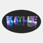 3Dライトのカユリーという名前（写真） 楕円形シール (正面)