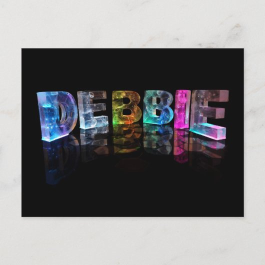 3Dライトのデビーという名前(写真) ポストカード (正面)