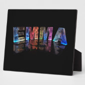 3Dライトの名前Emma (写真) フォトプラーク (側面)