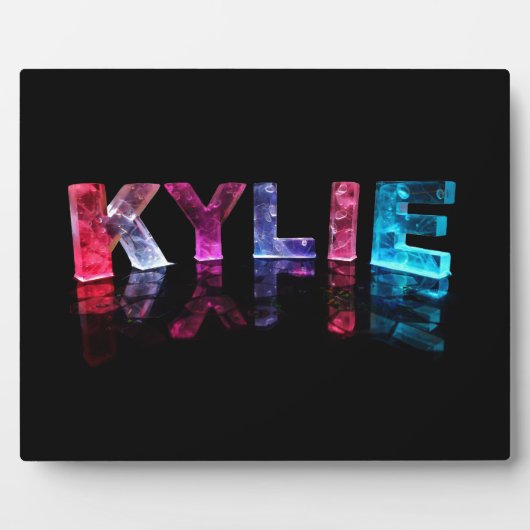 3Dライトの名前Kylie （写真） フォトプラーク (正面)