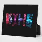 3Dライトの名前Kylie （写真） フォトプラーク (側面)