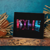 3Dライトの名前Kylie （写真） フォトプラーク (側面)